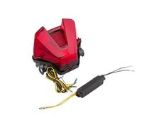 TECHAUTO Motorcycle Brake Tail Light FIt For MT-07 2018-2023 Brake Tail Light Motorcycle Integrated Brake Tail Light With Turn Signals Brake Stop Lamp(Red shell-1PC)