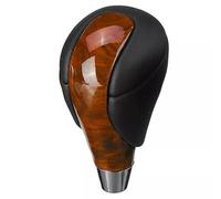 TECHAUTO Speed Gear Stick Cover Gear Shifter Automatic Gear Knob ABS Material Direct Replacement Easy Installation High Reliability PU Leather Precise Shifting(Brown Wood Grain)