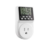 Techbee Digital Infinite Repeat Cycle Intermittent Timer Plug for Electrical Outlet, 24 Hour Programmable Indoor Timed Power Switch with Countdown Delay On and Off (120V, 15A)