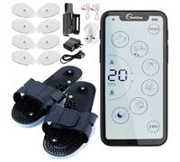 TechCare Massager Muscle Stimulator - Tens Unit 24 Modes, Touch Screen EMS Pulse Massager