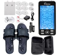 TechCare Massager Muscle Stimulator - Tens Unit 24 Modes, Touch Screen EMS Pulse Massager