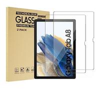 TechDealsUK [2 Pack] Screen Protector for Galaxy Tab A8 10.5 (2021) SM-X200/X205 Tempered Glass Ultra Clear [Anti Scratch] [Easy to Install] [9H] for Samsung Tab A8 10.5