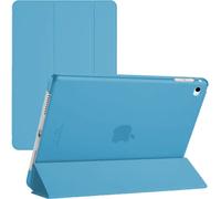 TechDealsUK iPad 9.7 5th/6th Gen Smart Case - Compatible with iPad Air 1st, iPad Air 2nd, iPad 5th, and iPad 6th Generation - Stand Cover with Magnetic Wake/Sleep (Aqua)