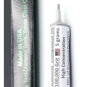 TechDiamondTools Diamond Polishing Compound Polishing Paste 100,000 Grit 0-0.25 Micron for Marble Glass Metal Rock Jewelry Resin Silver Chrome Gemstone 25% Concentration Diamond Powder USA Made