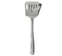 TECHEF - ChefCore 304 Stainless Steel Slotted Turner Spatula with Ergonomic Handle, One-Piece Unibody Design, Rustproof & Heat Resistant, 10.5" Serving Utensil - Made in Korea