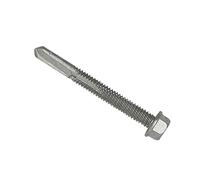Forgefix TFHUWSD5550H Techfast Roofing Sheet To Steel Hex Screw No.5 Tip 5.5 X 50Mm Box 100