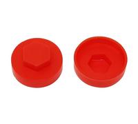 Forgefix TFCC19PR Techfast Cover Cap Poppy Red 19Mm (Pack 100)