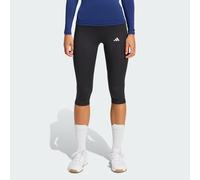 adidas Women's TECHFIT Capri Leggings, dark blue, L