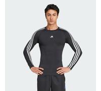Adidas Techfit Compression 3 Stripes Long Sleeve T-shirt