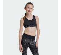 adidas TECHFIT Power React Bra Juniors 9-10 Years Black/White