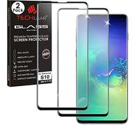 TECHGEAR [2 Pack 3D GLASS Edition Screen Protector fits Samsung Galaxy S10 [Fingerprint ID Compatible] Tempered Glass Screen Protector Guard Cover - Black (NOT for S10+, S10e)