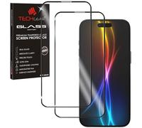 TECHGEAR 2 Pack 3D GLASS Screen Protectors for iPhone Air (2025) - Full Screen Adhesion, 3D Curved Edge Full Coverage Tempered Glass, Face ID Compatible