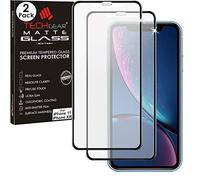 TECHGEAR [2 Pack Anti Glare Screen Protector for iPhone 11, iPhone XR - MATTE 3D GLASS Edition Genuine Tempered Glass Full Screen Protector Guard Cover Compatible with Apple iPhone 11 & iPhone XR