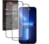 TECHGEAR 2 Pack Anti Glare Screen Protector Compatible with iPhone 16e 2025, iPhone 14, iPhone 13, iPhone 13 Pro - MATTE 3D GLASS Edition Genuine Tempered Glass Full Screen Protector Guard Cover