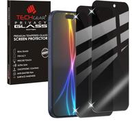 TECHGEAR 2 Pack Anti-Spy Privacy Glass Screen Protectors for iPhone 17 Pro Max (2025) - Tempered Glass, Anti-Peeping Privacy Filter, Touch & Face ID Compatible