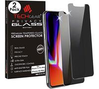 TECHGEAR [2 Pack] Anti Spy Screen Protectors for iPhone 11 Pro Max, iPhone XS Max - PRIVACY GLASS Edition Genuine Tempered Glass Screen Protector Cover Compatible with Apple iPhone 11 Pro Max, XS Max