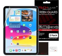 TECHGEAR 2 Pack Clear Screen Protector for iPad 11" (11th Gen 2025, A16 Chip) & iPad 10.9" (10th Generation 2022) Ultra Clear Film Guard Cover [Scratch-Resistant] [HD Transparency] [Pencil Compatible]