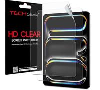 TECHGEAR 2 Pack EASY-FIT HD Clear Screen Protectors for Apple iPad Pro 11" (M5 2025 & M4 2024) [Bubble-Free Installation] [Scratch Resistant] [Apple Pencil Compatible] [HD Transparency]