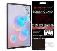 TECHGEAR 2 Pack Galaxy Tab S6 10.5" Screen Protectors (SM-T860 / SM-T865), Ultra CLEAR Screen Protector Guard Cover Designed for Samsung Galaxy Tab S6 10.5"