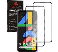 TECHGEAR [2 Pack GLASS Edition Compatible for Google Pixel 4a, Tempered Glass Screen Protector Covers [2.5D Round Edge] [9H Hardness] [Crystal Clarity] [Scratch-Resistant] [No-Bubble] NOT Pixel 4a 5G