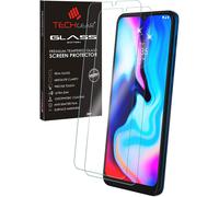 TECHGEAR 2 Pack GLASS Edition Compatible for Motorola Moto E7, Moto E7i Power & Moto E20, Tempered Glass Screen Protector Covers [2.5D] [9H Hardness] [Crystal Clarity] [Scratch-Resistant] [No-Bubble]