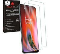 TECHGEAR 2 Pack GLASS Edition Compatible for OnePlus Nord 2 5G / Nord CE 5G, Tempered Glass Screen Protector Covers [2.5D Round Edge] [9H Hardness] [Crystal Clarity] [Scratch-Resistant] [No-Bubble]
