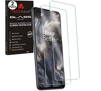 TECHGEAR 2 Pack GLASS Edition Compatible for OnePlus Nord, Tempered Glass Screen Protector Covers [2.5D Round Edge] [9H Hardness] [Crystal Clarity] [Scratch-Resistant] [No-Bubble]