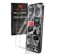 TECHGEAR 2 Pack GLASS Edition Compatible with Nothing Phone 2, Tempered Glass Screen Protector Covers [2.5D Round Edge] [9H Hardness] [Crystal Clarity] [Scratch-Resistant] [No-Bubble]