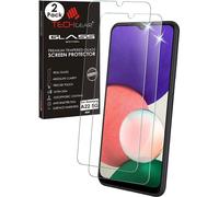 TECHGEAR 2 Pack GLASS Edition Compatible with Samsung Galaxy A22 5G / A23 5G, Tempered Glass Screen Protector Covers [2.5D Round Edge] [9H Hardness] [Crystal Clarity] [Scratch-Resistant] [No-Bubble]