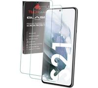 TECHGEAR 2 Pack GLASS Edition Compatible with Samsung Galaxy S21 / S21 5G [FingerPrint ID] Tempered Glass Screen Protectors Cover [9H Hardness]