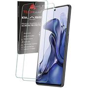 TECHGEAR 2 Pack GLASS Edition Compatible with Xiaomi 11T 5G, Tempered Glass Screen Protector Covers [2.5D Round Edge] [9H Hardness] [Crystal Clarity] [Scratch-Resistant] [No-Bubble]