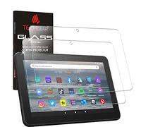 TECHGEAR 2 Pack GLASS Edition fits All-New Amazon Fire 7" Tablet (2022 Release / 12th Generation) - Genuine Tempered Glass Screen Protector Cover [2.5D Edge] [9H] [Crystal Clarity] [Scratch-Resistant]