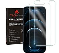 TECHGEAR [2 Pack GLASS Edition for iPhone 12 Pro Max 6.7", Tempered Glass Screen Protectors Cover [2.5D Round Edge] [9H Hardness] [Crystal Clarity] [Scratch-Resistant] [No-Bubble]
