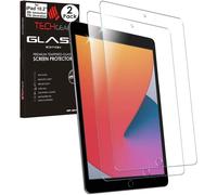 TECHGEAR 2 Pack iPad 10.2" 2021 2020 2019 GLASS Screen Protector, Tempered Glass Screen Protector [9H Hardness] [Crystal Clarity] [Scratch-Resistant] [No-Bubble] for iPad 10.2" 9th 8th 7th Generation