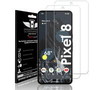TECHGEAR [2 Pack Screen Protector fits Google Pixel 8 [Screen Angel Edition] [In-Display FingerID Support] [Case Friendly] [Bubble Free] [FULL Screen Coverage] HD Clear Flexible TPU Film