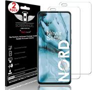TECHGEAR [2 Pack Screen Protector fits OnePlus Nord [Screen Angel Edition] [Case Friendly] [Bubble Free] [FULL Screen Coverage] HD Clear Flexible TPU Film