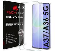 TECHGEAR 2 Pack Screen Protector for Samsung Galaxy A37 5G / A36 5G Tempered Glass [9H] Clear Protective Screen Protector [Scratch Resistant] [Bubble Free]