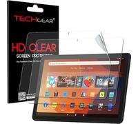 TECHGEAR 2 Pack Screen Protectors for New Amazon Fire HD 10" / HD 10" Kids (2023 / 13th Generation) [New EASY-FIT] CLEAR Edition Screen Protector Guard Covers