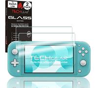 TECHGEAR 2 Pack Switch Lite GLASS Edition, Genuine Tempered Glass Screen Protector [2.5D Round Edge] [9H Hardness] [Crystal Clarity] [Scratch-Resistant] [No-Bubble] Compatible for Nintendo Switch Lite