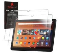 TECHGEAR 2 Pack Tempered Glass Screen Protector for Amazon Fire HD 10 / Kids Tablet (2023 / 13th Generation) [9H] [Clarity] [Scratch-Resistant] [No-Bubble] [Responsive]