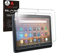 TECHGEAR [2 Pack] Tempered Glass Screen Protectors for All New Amazon Fire HD 8" / HD 8" Plus Tablets (2020 / 10th Generation [9H Toughness] [HD Clarity] [Scratch-Resistant] [No-Bubble] [Custom Made]