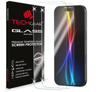 TECHGEAR 2 Pack Tempered Glass Screen Protectors for iPhone 17 Pro Max (2025) - 2.5D Round Edge, 9H Hardness, Crystal Clear, Scratch-Resistant, No-Bubble
