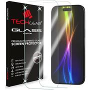 TECHGEAR 2 Pack Tempered Glass Screen Protectors for iPhone Air (2025) - 2.5D Round Edge, 9H Hardness, Crystal Clear, Scratch-Resistant, No-Bubble