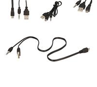 TECHGEAR 2in1 Cable - Micro USB to USB & 3.5mm Aux Standard Audio Jack Connection Cable - Compatible with many speakers, Mp3 Players, Mp4 Players etc