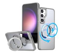 TECHGEAR 3-in-1 Galaxy S25 Plus Stand Case [Magnetic + KickStand + Ring Holder] [Compatible with MagSafe] Premium Hybrid Tough Protective Ring Case [Fusion Armour] for Samsung Galaxy S25+ 5G - Grey
