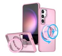 TECHGEAR 3-in-1 Galaxy S25 Plus Stand Case [Magnetic + KickStand + Ring Holder] [Compatible with MagSafe] Premium Hybrid Tough Protective Ring Case [Fusion Armour] for Samsung Galaxy S25+ 5G - Pink