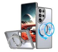 TECHGEAR 3-in-1 Galaxy S25 Ultra Stand Case [Magnetic + KickStand + Ring Holder] [Compatible with MagSafe] Hybrid Tough Protective Ring Case [Fusion Armour] for Samsung Galaxy S25 Ultra 5G -Grey