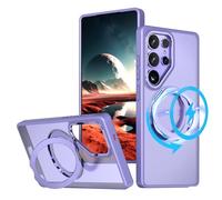TECHGEAR 3-in-1 Galaxy S25 Ultra Stand Case [Magnetic + KickStand + Ring Holder] [Compatible with MagSafe] Hybrid Tough Protective Ring Case [Fusion Armour] for Samsung Galaxy S25 Ultra 5G - Lilac