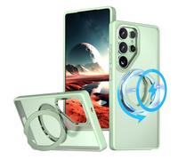 TECHGEAR 3-in-1 Galaxy S25 Ultra Stand Case [Magnetic + KickStand + Ring Holder] [Compatible with MagSafe] Hybrid Tough Protective Ring Case [Fusion Armour] for Samsung Galaxy S25 Ultra 5G -Mint Green