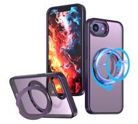 TECHGEAR 3-in-1 iPhone 16e Stand Case [Magnetic + KickStand + Ring Holder] [Compatible with MagSafe] Premium Hybrid Tough Protective Ring Case [Fusion Armour Ring] for Apple iPhone 16e - Purple